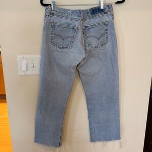 Levi Cropped Women's Blue Jeans